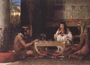 Alma-Tadema, Sir Lawrence Egyptian Chess Players (mk23) Sweden oil painting artist